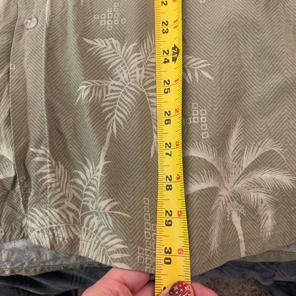 Pierre Cardin: Button Front Palm Hawaiian Shirt L - Picture 10 of 10